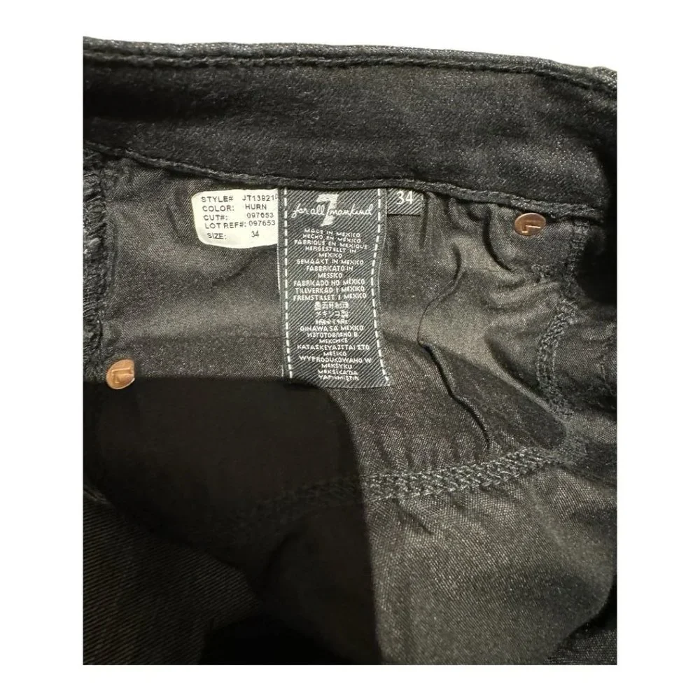 7 For All Mankind Paxtyn Slim Skinny Jeans 34x33 NWT - Picture 8 of 8
